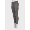 Black and white trousers with arrow print
