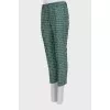 Printed cropped trousers