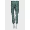 Printed cropped trousers