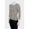 Printed jumper with 3/4 sleeves