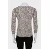 Printed jumper with 3/4 sleeves