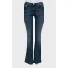 Dark blue flared jeans