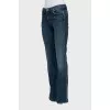 Dark blue flared jeans