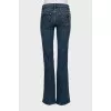 Dark blue flared jeans
