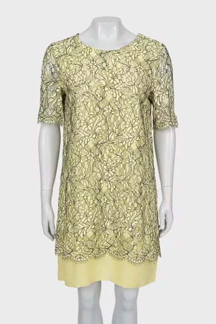 Lace shift dress