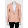 Straight-cut jacket with print