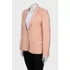 Straight-cut jacket with print