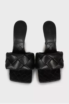 Braided leather sandals