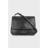 Cracked effect crossbody bag