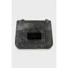 Cracked effect crossbody bag