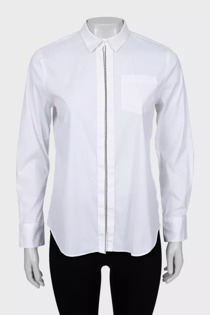Classic shirt with silver decor