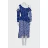 Print dress with tag
