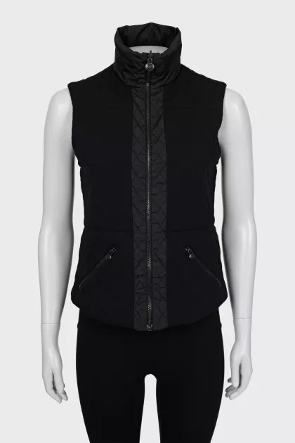 Reversible high neck vest