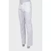 Men's white regular fit trousers