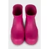 Rubber boots with chunky soles