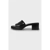 Rubber sandals with brand logo