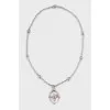 Silver set of ring and pendant