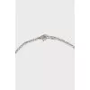 Silver set of ring and pendant