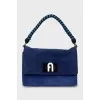 Suede crossbody bag