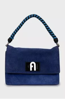 Suede crossbody bag