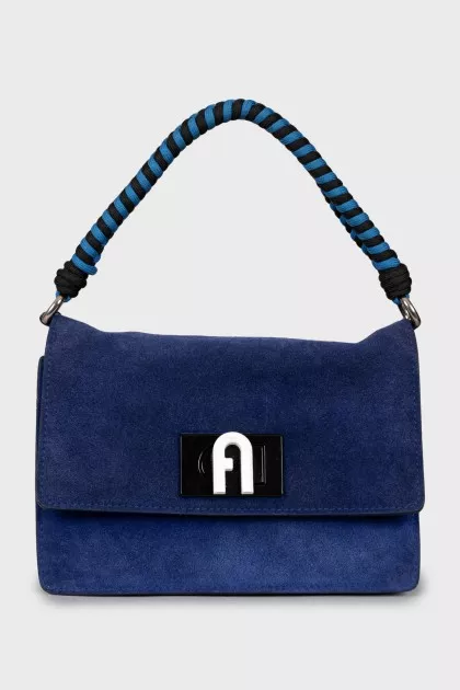 Suede crossbody bag