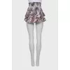 Ruffled paisley skirt