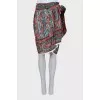 Wrap skirt in paisley print