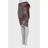 Wrap skirt in paisley print