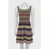 Knitted dress with straps