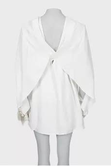 Mini dress with decoration on the sleeves