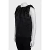 Draped A-line tank top