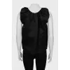 Draped A-line tank top