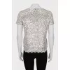 T-shirt embroidered with sequins