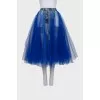 Denim skirt with tulle