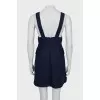 Mini sundress made of cotton and linen