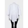 White cape shirt