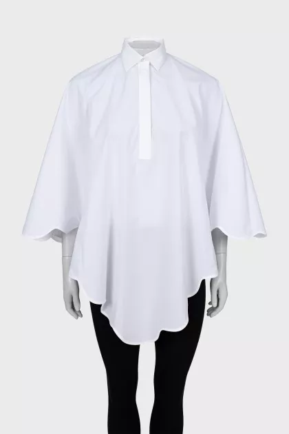 White cape shirt