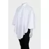 White cape shirt