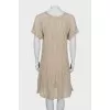 A-line dress with textured pattern