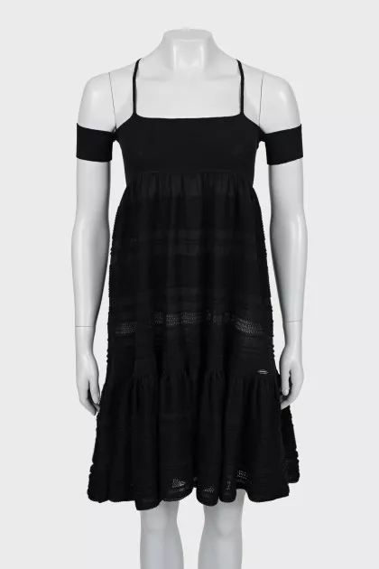 Black dress with straps