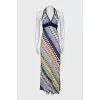 Knitted sundress with a side slit