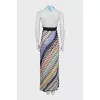 Knitted sundress with a side slit