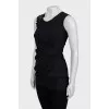 Fitted tunic with patch