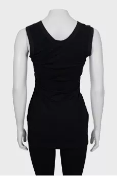 Fitted tunic with patch
