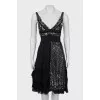 Fitted dress decorated with sequins