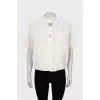 Beige short sleeve shirt
