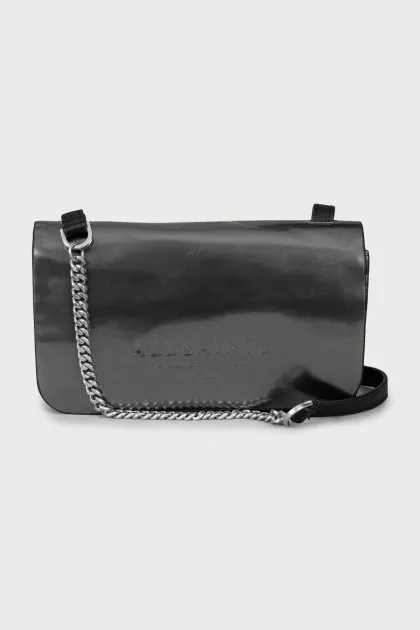 Logo embossed wallet bag
