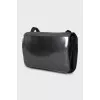 Logo embossed wallet bag