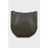 Leather crossbody shopping bag