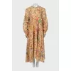 Print maxi dress with tag